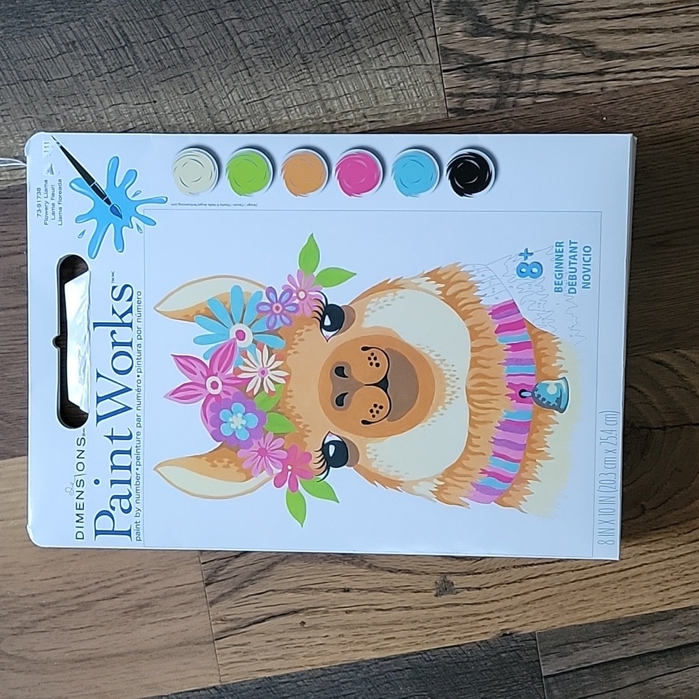 Paintworks beginner 8+ Llama paint by number
